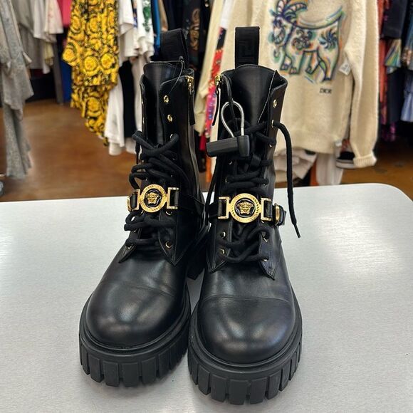 Versace Women’s Combat Boots - Picture 1 of 10